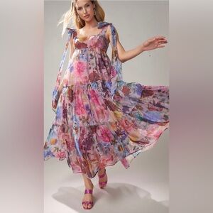 Julia Tiered Floral Maxi Dress